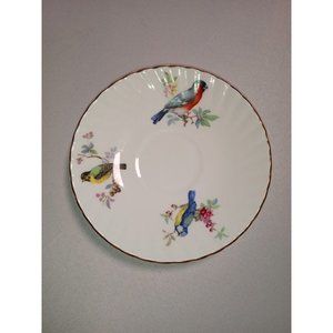 Rosina Fine Bone China Made in‎ England Scalloped Edge Bird Plate 6" (1e3)